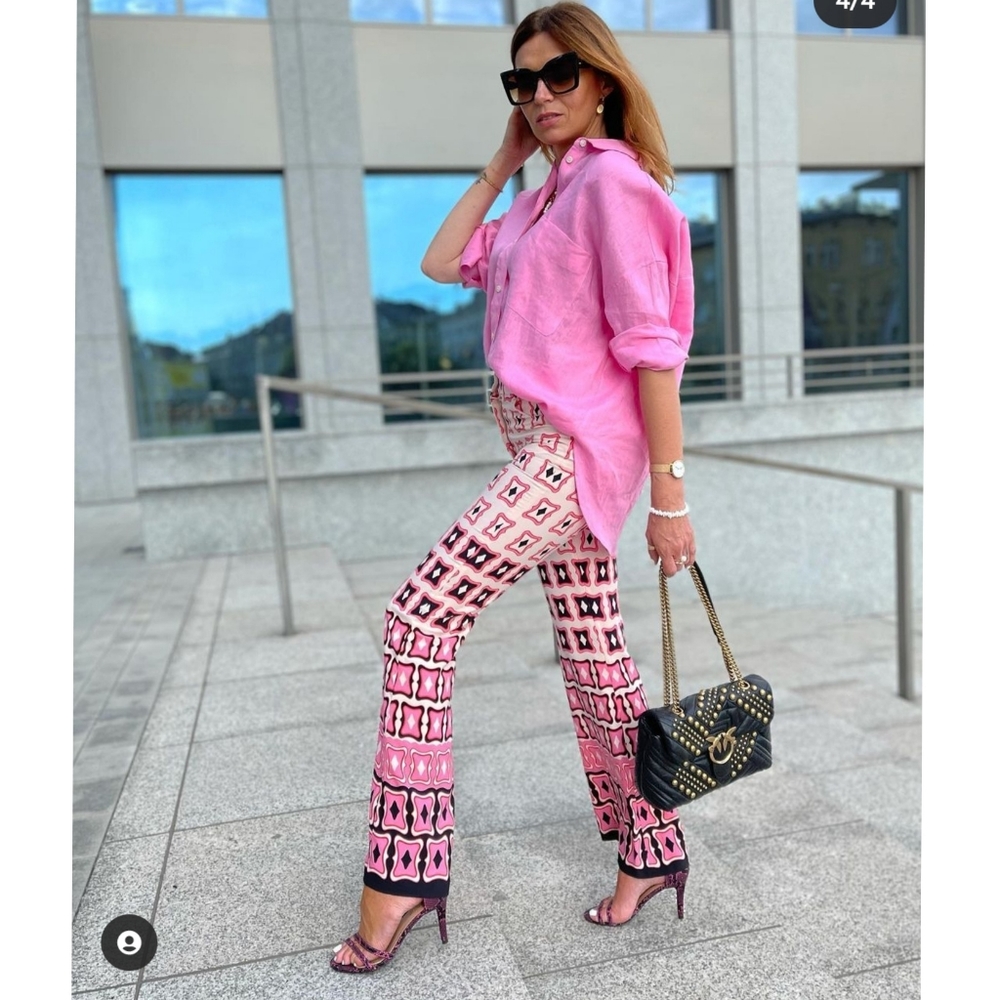 Zara Printed flare pants - Picture 2 of 16